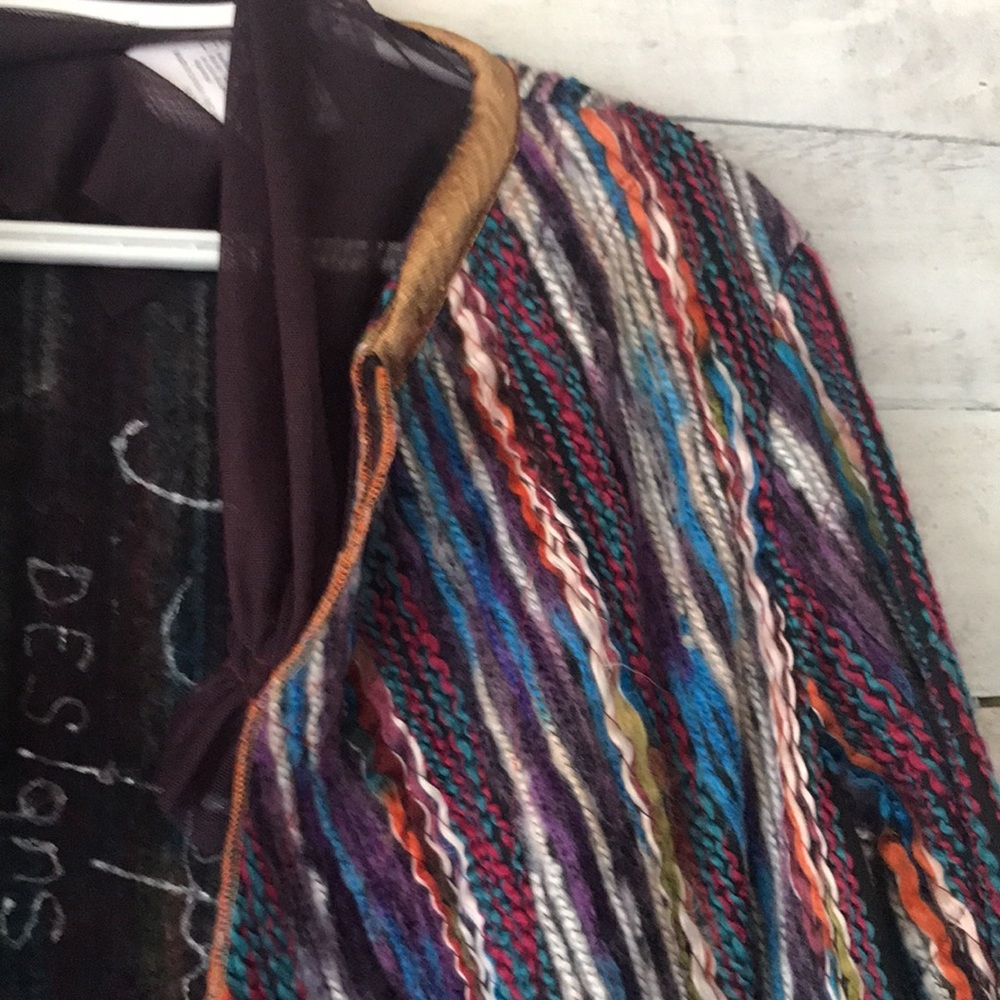 Joyce Seppala Designs wool multicolour cardigan - Picture 8 of 14